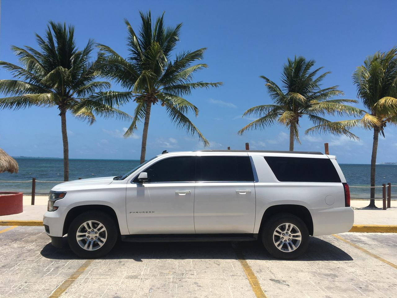 VIP airport transfer Suburban arriving at the hotel